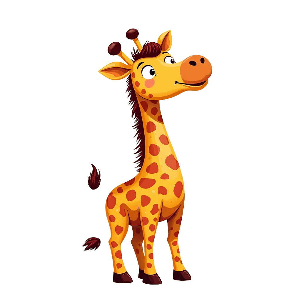 Cartoon Giraffe Illustration